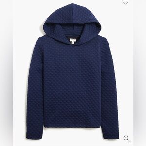 J. Crew Quilted Hooded Sweater size Large